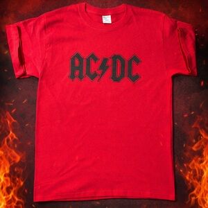 AC/DC Bold Red Short Sleeve Tee